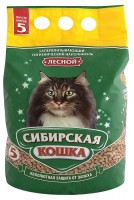 Наполнитель древесный Сибирская кошка "Лесной" (26318, 26280, 26279)