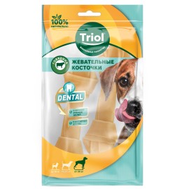 Triol DENTAL косточки жевательные узловые 15см упаковка 2шт - Triol DENTAL косточки жевательные узловые 15см упаковка 2шт