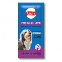 Экопром Cliny Шампунь-кондиционер для длинношерстных собак Роскошный шелк в саше 15мл (66725)