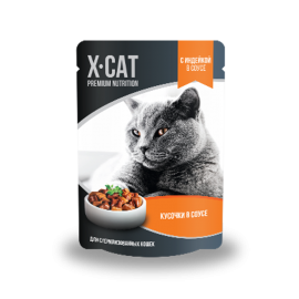 Джина X-CAT пауч для стерилизованных кошек индейка в соусе (89236) - Джина X-CAT пауч для стерилизованных кошек индейка в соусе (89236)