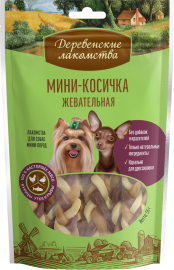 Деревенские лакомства для собак мини-пород мини-косичка жевательная - Деревенские лакомства для собак мини-пород мини-косичка жевательная