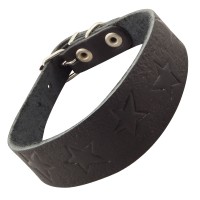 Gamma (Гамма ошейник-мини одинарный c тиснением кожаный "Узор")