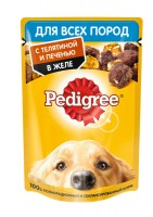 Pedigree паучи для собак с телятиной и печенью
