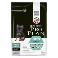 Pro Plan Grain Free Formula Puppy Small&mini (Проплан беззерновой корм для щенков мелких и карликовых пород с чувствительным пищеварением с индейкой)