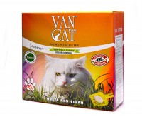 Van Cat комкующийся наполнитель "100% натуральный", без пыли, коробка, Natural коробка