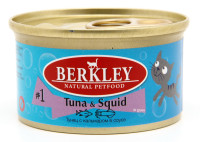 Berkley Tay (Беркли консервы для кошек №1 Тунец с кальмаром в соусе)
