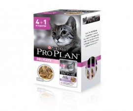 АКЦИЯ! PRO PLAN "Delicate" пауч 5*85 для кошек с чувствительным пищеварением Индейка/Ягненок (12328131, 12311492) - 7613035687882_1.jpg