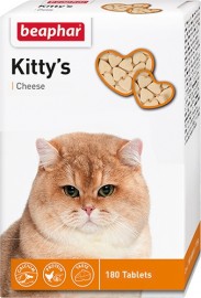 Beaphar Kitty's Cheese Витамины для кошек со вкусом сыра, сердечки. (180таб.) 13158 - Beaphar Kitty's Cheese Витамины для кошек со вкусом сыра, сердечки. (180таб.) 13158