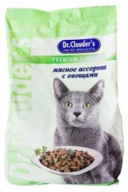 Доктор Клаудер сухой корм для кошек мясное ассорти с овощами - Доктор Клаудер сухой корм для кошек мясное ассорти с овощами