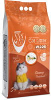 Van Cat комкующийся наполнитель без пыли с ароматом апельсина, пакет, Orange (20639, - )