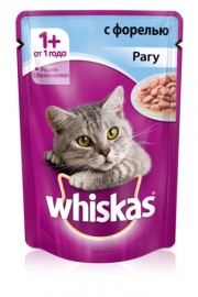 Whiskas паучи для кошек рагу с форелью - Whiskas_pate_trout_CIG_85g_Front.jpg