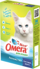 Омега Neo+ Лакомство мультивитаминное для кошек Блестящая шерсть с биотином и таурином (84045) - Омега Neo+ Лакомство мультивитаминное для кошек Блестящая шерсть с биотином и таурином (84045)