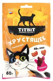 TiTBiT хрустящее лакомство для кошек с говядиной - TiTBiT хрустящее лакомство для кошек с говядиной
