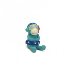 Игрушка для собак "Обезьянка" голубая, 13см. 39739 (621141) - 39739 обезьянка голубая.jpg