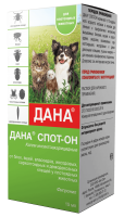Апиценна Дана Спот-он Капли инсектоакарицидные для кошек, собак и хорьков (61687)