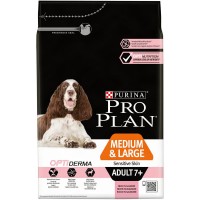 Pro Plan Adult 7+ Medium&Large OptiAge Salmon (Проплан для взрослых собак старше 7 лет средних и крупных пород с чувствительной кожей с лососем)
