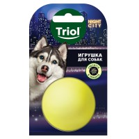 Triol Night City игрушка для собак мяч-неон из винила