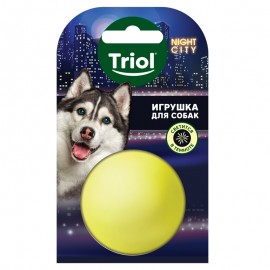 Triol Night City игрушка для собак мяч-неон из винила - Triol Night City игрушка для собак мяч-неон из винила