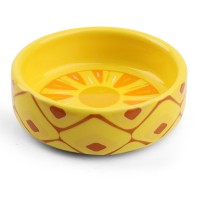 Triol (Триол миска для мелких животных керамическая "Ананас")