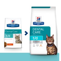 Feline t/d (Хиллс для взрослых кошек, профилактика зубного камня и заболевание полости рта) (25096)