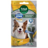 Triol DENTAL NORM лакомство для собак средних пород палочки жевательные с эвкалиптом 3шт