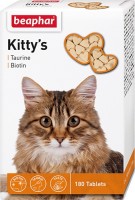 Beaphar Kitty's Taurine + Biotin Витамины для кошек с таурином и биотином, сердечки 13166  