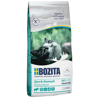 BOZITA DIET & STOMACH GRAIN FREE ELK сухой беззерновой корм для кошек с чувствительным пищеварением, пожилых и кошек с избыточным весом с мясом лося