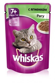 Whiskas паучи для кошек с ягненком для кошек старше 7 лет - Whiskas senior_lamb_CIG_85g_Front.jpg