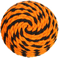 Доглайк игрушка для собак Мяч Броник оранжевый-черный