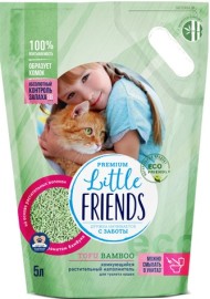 Little Friends Tofu Bamboo(Литтл Френдс наполнитель комкующийся растительный с ароматом бамбука) - Little Friends Tofu Bamboo(Литтл Френдс наполнитель комкующийся растительный с ароматом бамбука)
