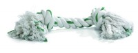 Beeztees игрушка для собак "канат с 2 узлами" бело/зеленый 16400 (640955)