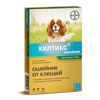 Bayer Килтикс ошейник для мелких собак от блох и клещей 13265