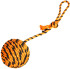 Доглайк игрушка для собак Мяч Броник с ручкой оранжевый-черный - Доглайк игрушка для собак Мяч Броник с ручкой оранжевый-черный