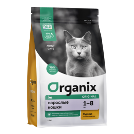 Корм Organix Adult Cat Chicken (Органикс для кошек с курицей, фруктами и овощами) - Корм Organix Adult Cat Chicken (Органикс для кошек с курицей, фруктами и овощами)