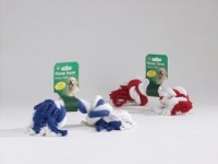 Beeztees игрушка для собак "канат с 2 узлами" красно/белый, бело/голубой 16402