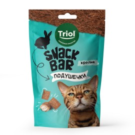 Triol SNACK BAR лакомство для кошек мини-подушечки с начинкой из кролика - Triol SNACK BAR лакомство для кошек мини-подушечки с начинкой из кролика
