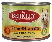 Berkley (Беркли) 75006 консервы для собак №10 Оленина с морковью 200г (37131)