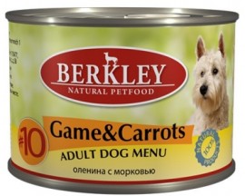 Berkley (Беркли) 75006 консервы для собак №10 Оленина с морковью 200г (37131) - Berkley (Беркли) 75006 консервы для собак №10 Оленина с морковью 200г (37131)
