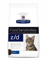 Feline z/d (Хиллс для взр. кошек, лечение острых пищевых аллергий) (90915)