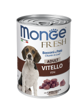 Monge Fresh Chunks in Loaf Veal Adult (Монж консервы для собак: мясной рулет с телятиной)