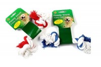 Beeztees игрушка для собак "канат с 2 узлами" красно/белый, бело/голубой 16403 (640980)