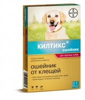 Bayer Килтикс ошейник для крупных собак от блох и клещей 13263