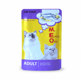 Ме-О Adult пауч для кошек Макрель в желе - Ме-О Adult пауч для кошек Макрель в желе