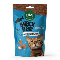 Triol SNACK BAR лакомство для кошек мини-подушечки с начинкой из тунца