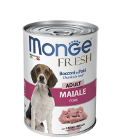Monge Fresh Chunks in Loaf Pork Adult (Монж консервы для собак: мясной рулет со свининой)