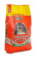 Наполнитель впитывающий Сибирская кошка "Экстра" для длинношерстных кошек