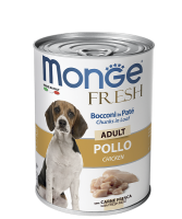 Monge Fresh Chunks in Loaf Chicken Adult (Монж консервы для собак: мясной рулет с курицей)