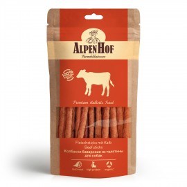 AlpenHof Колбаски баварские из телятины для собак, 50г (74590) - AlpenHof Колбаски баварские из телятины для собак, 50г (74590)