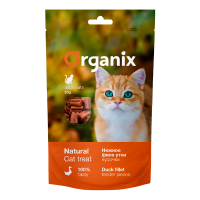 Organix (Органикс нежные кусочки из филе утки для кошек 100% мясо)
