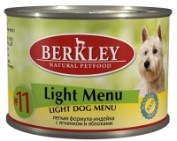 Berkley (Беркли) 75010 консервы для собак №11 Индейка с ягненком Легкая формула 200г (37132)